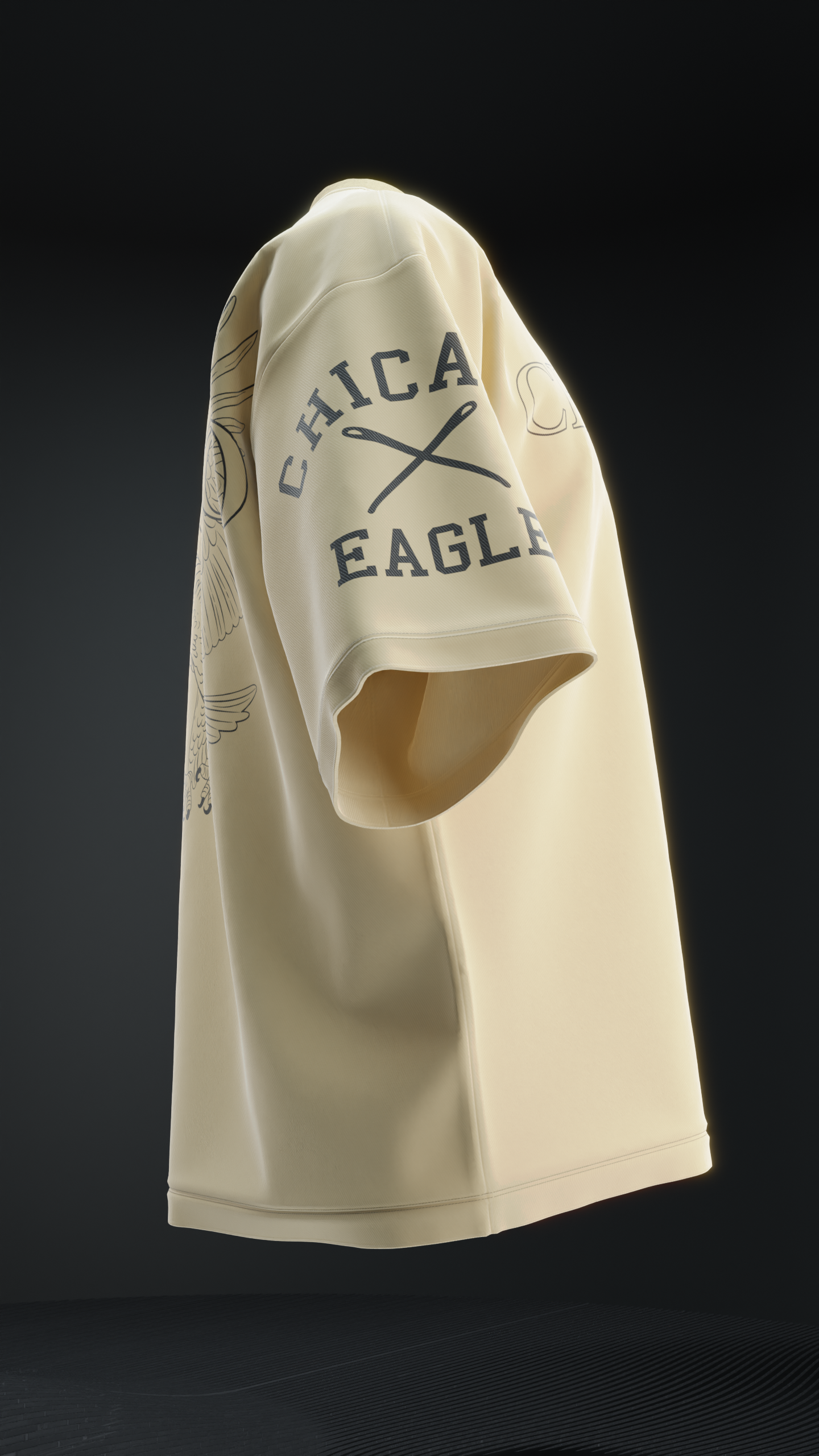 Chicago Eagle Oversized T-shirt