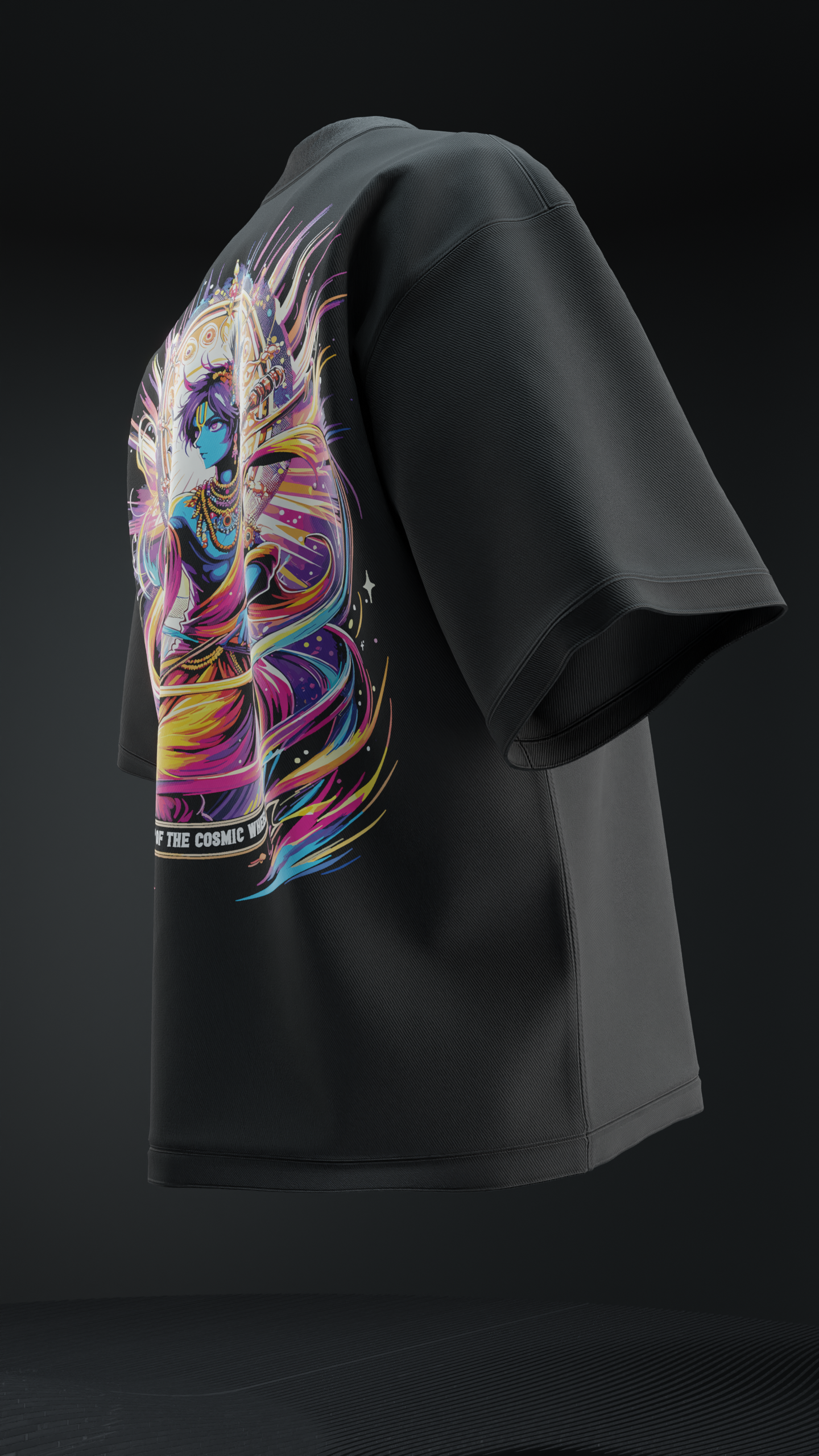 Master of the Cosmic Wheel Oversized T Shirt