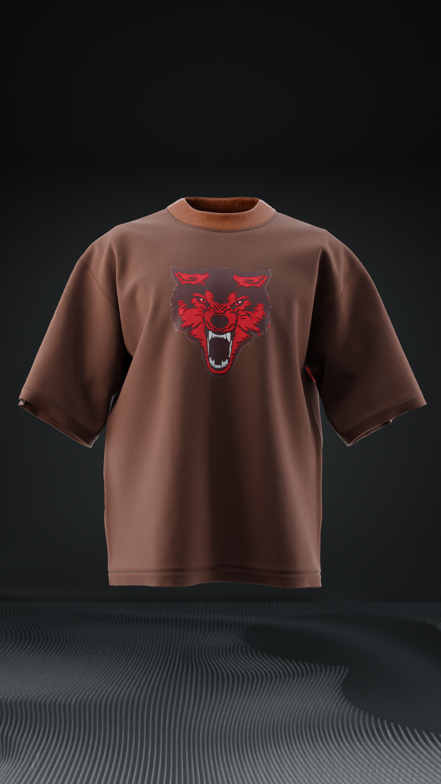 Three Wolf Oversized T-shirt