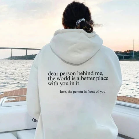 Dear Person Oversized Hoodie (White)