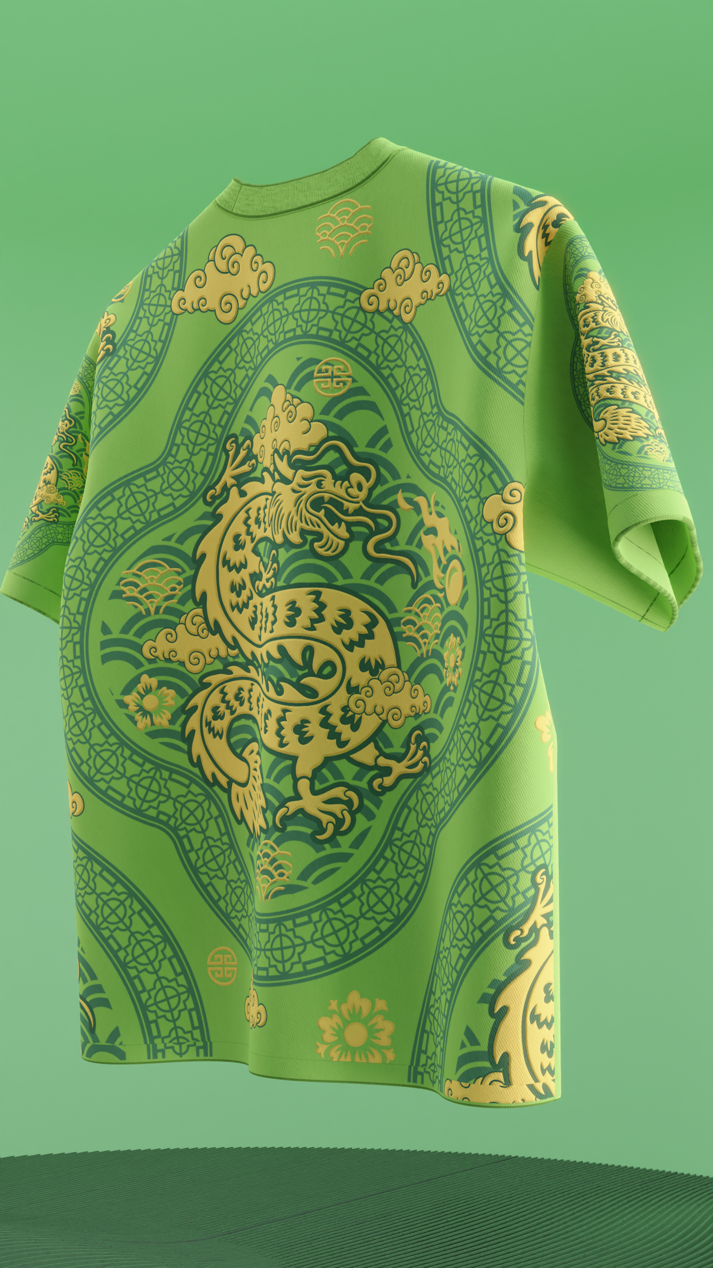 Jungle Dragon Oversized T-shirt