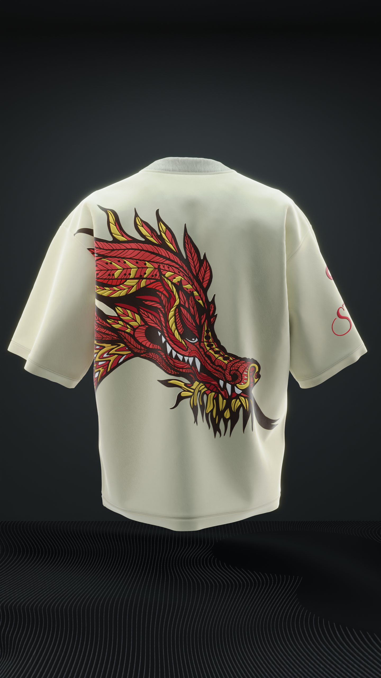 Chinese Dragon Oversized T-shirt