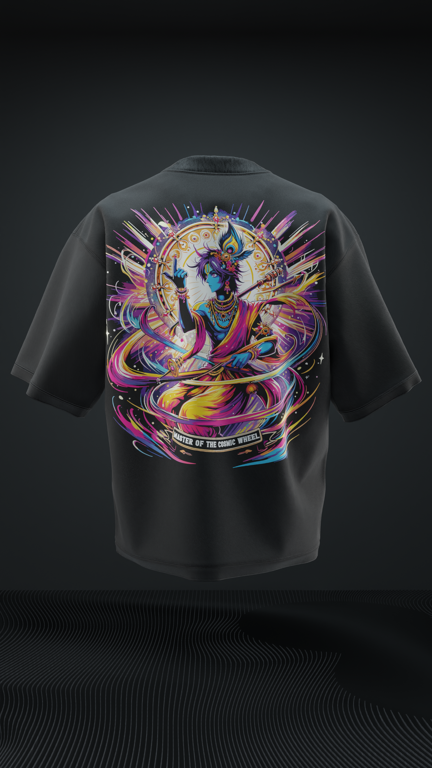 Master of the Cosmic Wheel Oversized T Shirt