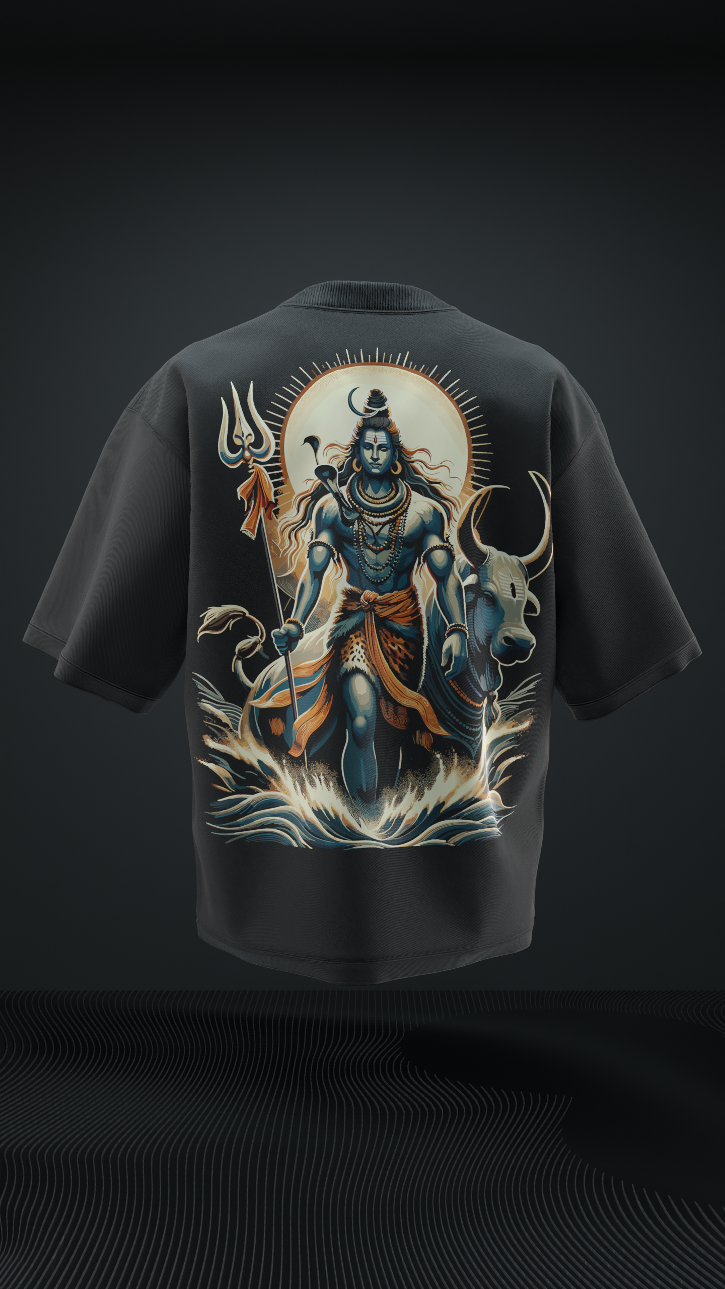 Lord Shiva V8 Oversized T Shirt