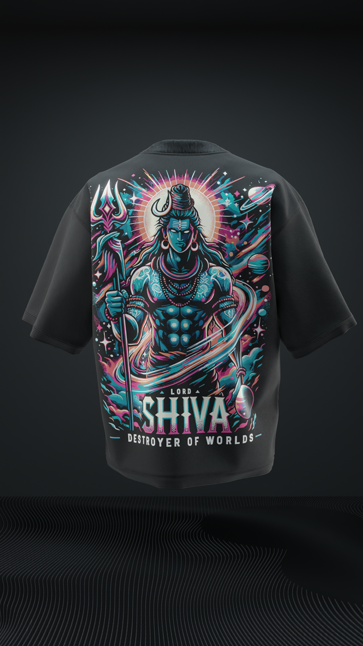 Lord Shiva Destroyer Oversized T Shirt