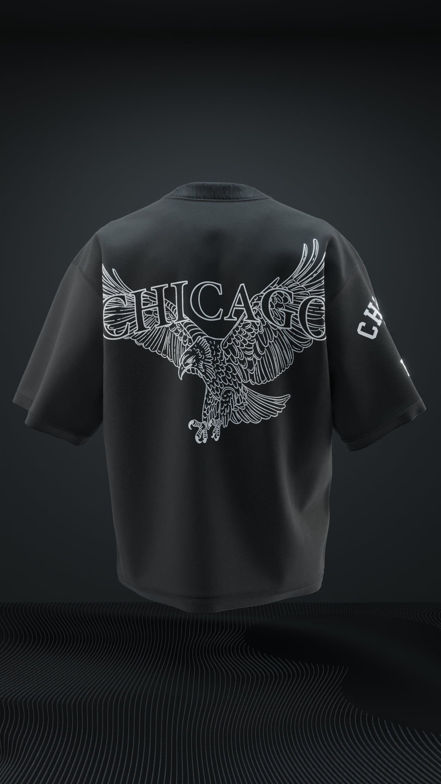 Chicago Eagle Oversized T-shirt