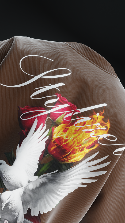 PEACE LOVERS Oversized T-shirt