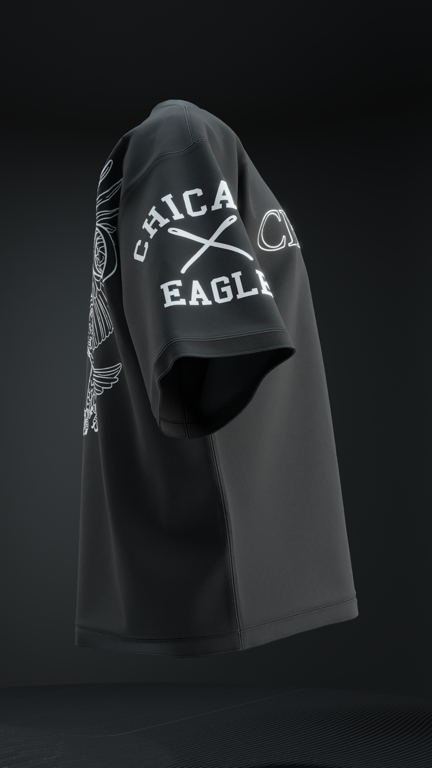 Chicago Eagle Oversized T-shirt