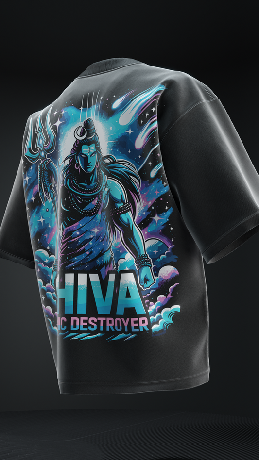 Shiva Cosmic Destroyer Oversized Tee