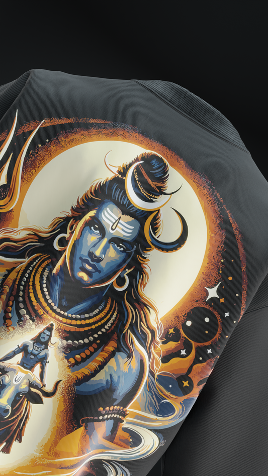 Lord Shiva V9 Oversized T Shirt