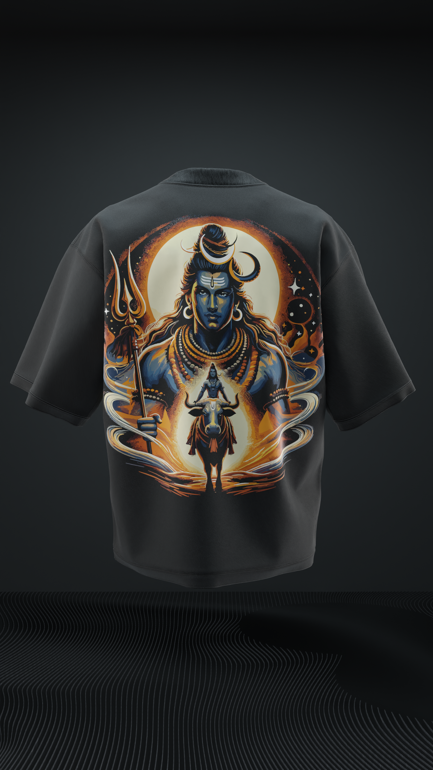 Lord Shiva V9 Oversized T Shirt