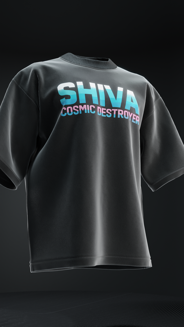 Shiva Cosmic Destroyer Oversized Tee