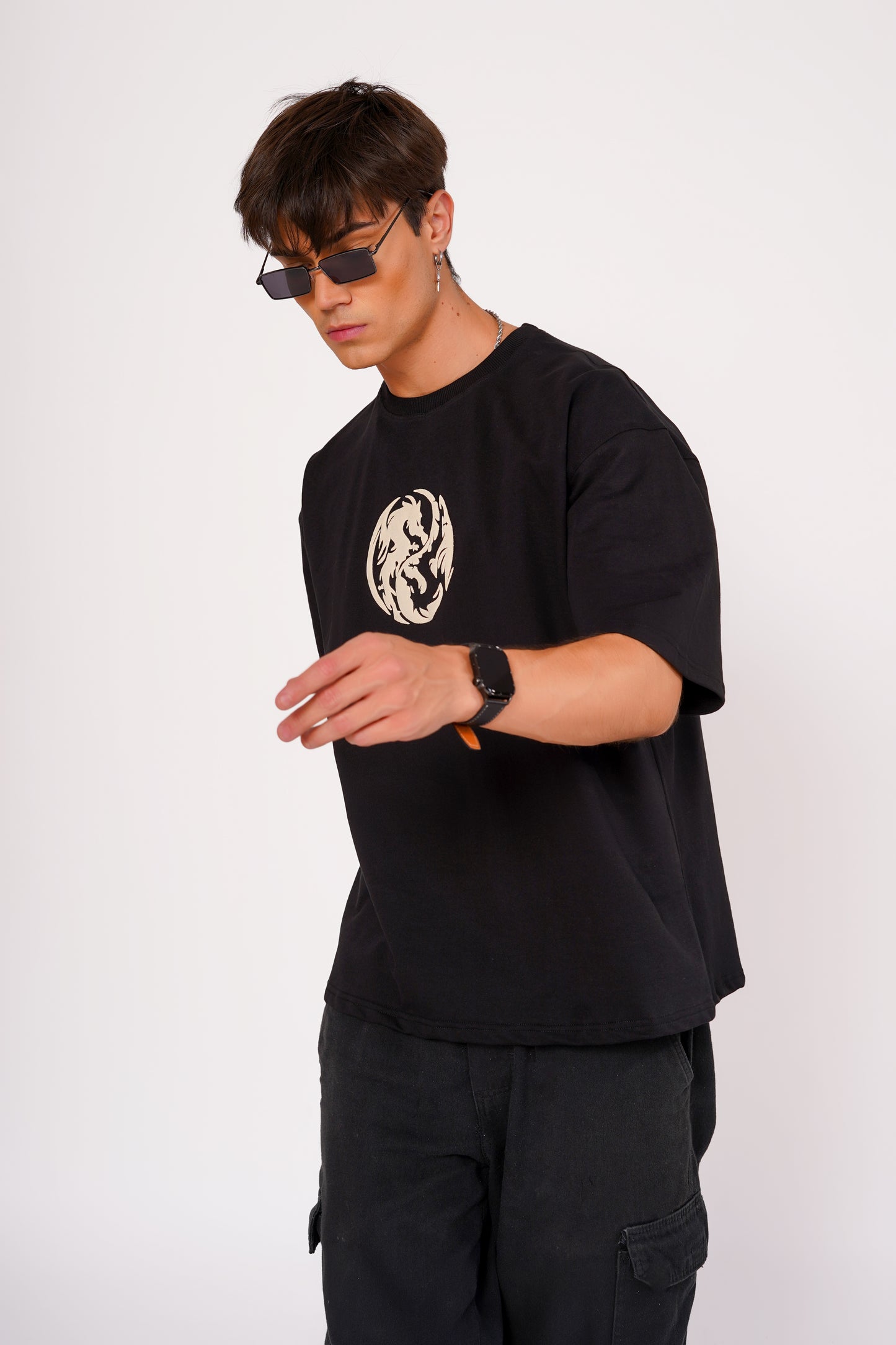 Japanese Dragon Oversized T Shirt