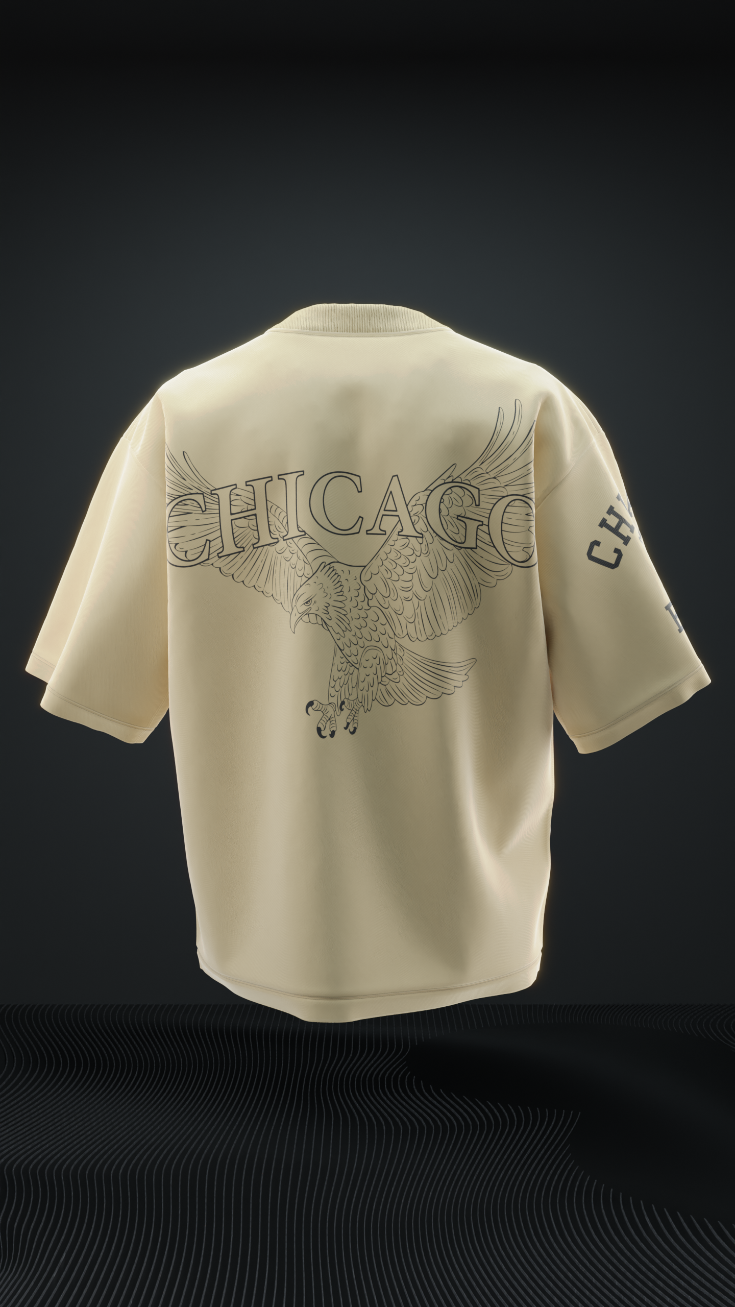 Chicago Eagle Oversized T-shirt