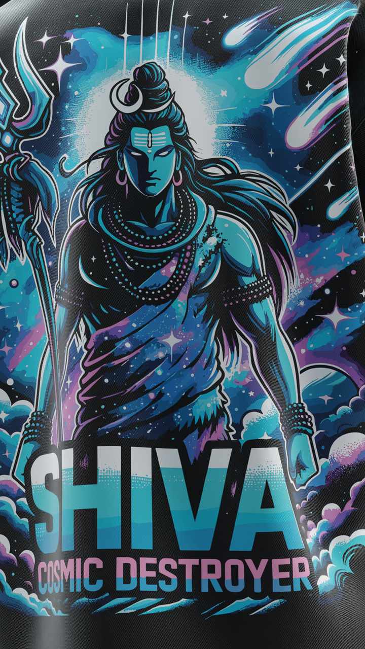 Shiva Cosmic Destroyer Oversized Tee