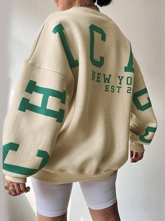 Trendy Chicago Oversized Sweatshirt