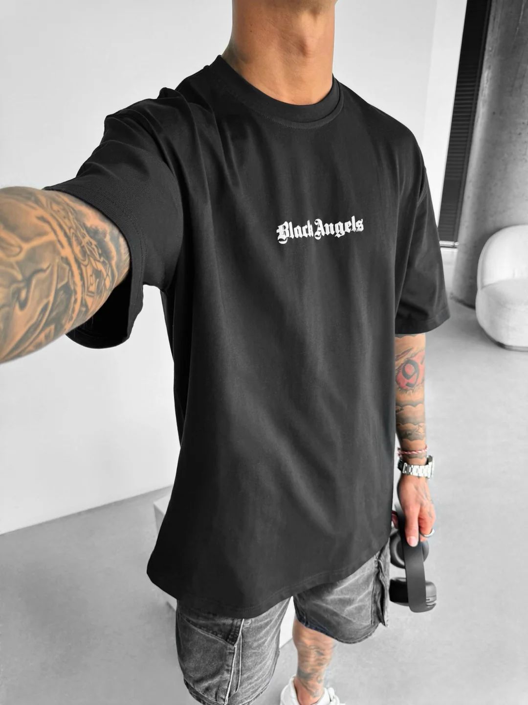 Black Angels Oversized T-shirt