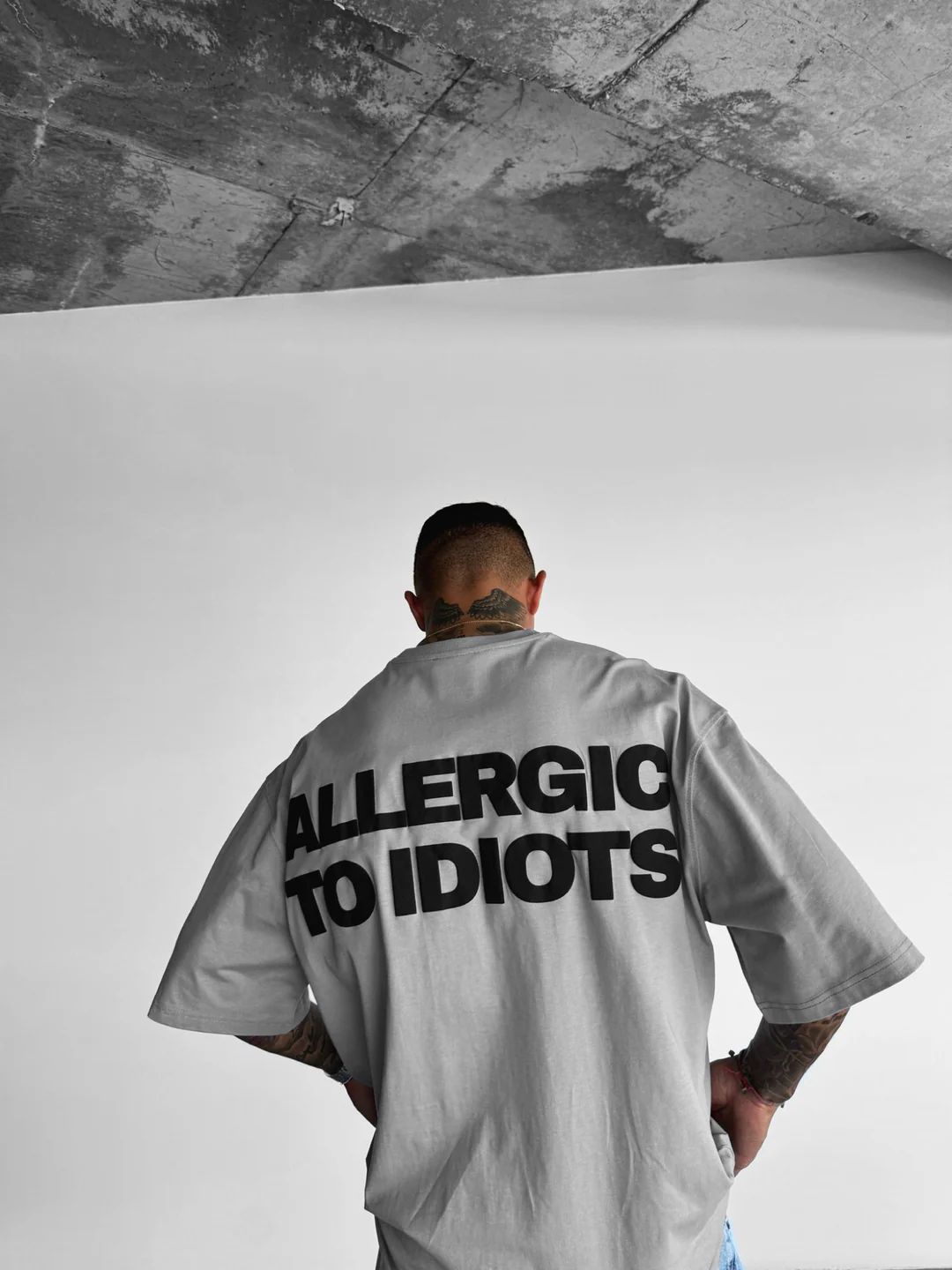 Allergic To Idiots Oversized T-shirt