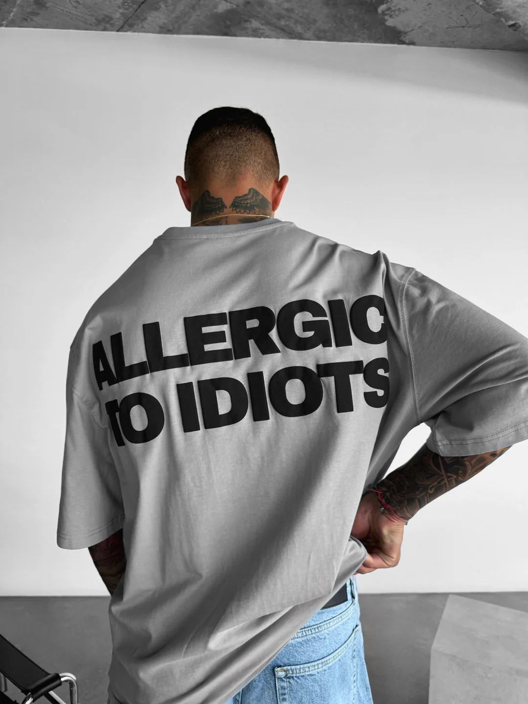Allergic To Idiots Oversized T-shirt