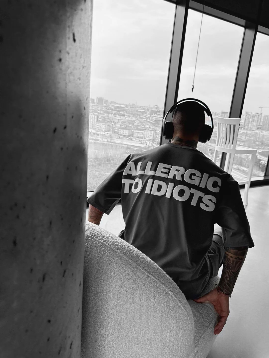 Allergic To Idiots Oversized T-shirt